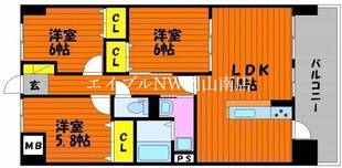 備前西市駅 徒歩15分 6階の物件間取画像